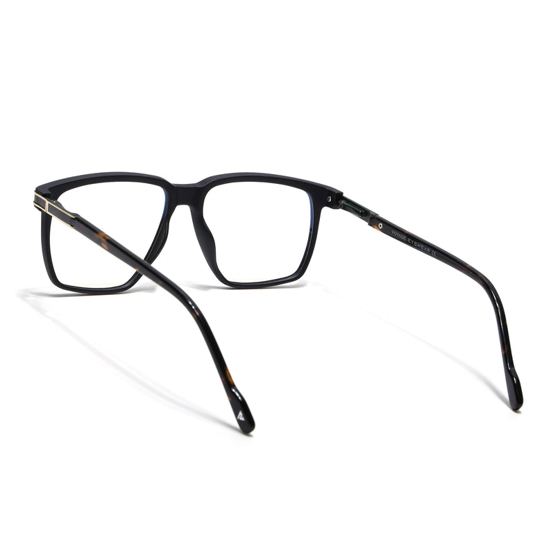 Voyage Matt Black Square Eyeglasses for Men & Women (116001FMG6958-C2)