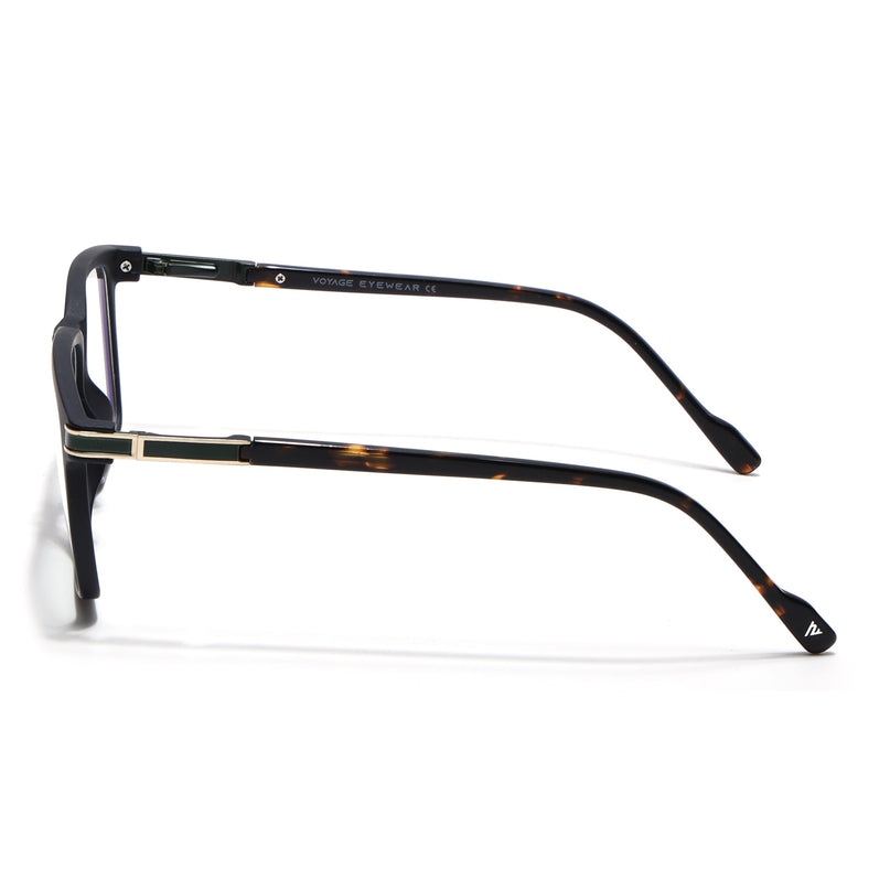 Voyage Matt Black Square Eyeglasses for Men & Women (116001FMG6958-C2)