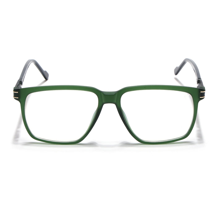 Voyage Green Square Eyeglasses for Men & Women (116001FMG6961-C5)