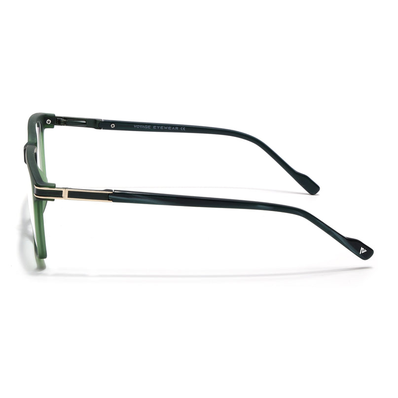 Voyage Green Square Eyeglasses for Men & Women (116001FMG6961-C5)