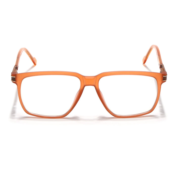 Voyage Orange Square Eyeglasses for Men & Women (116001FMG6962-C6)