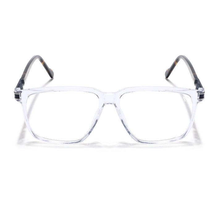 Voyage Transparent Square Eyeglasses for Men & Women (116001FMG6966-C10)