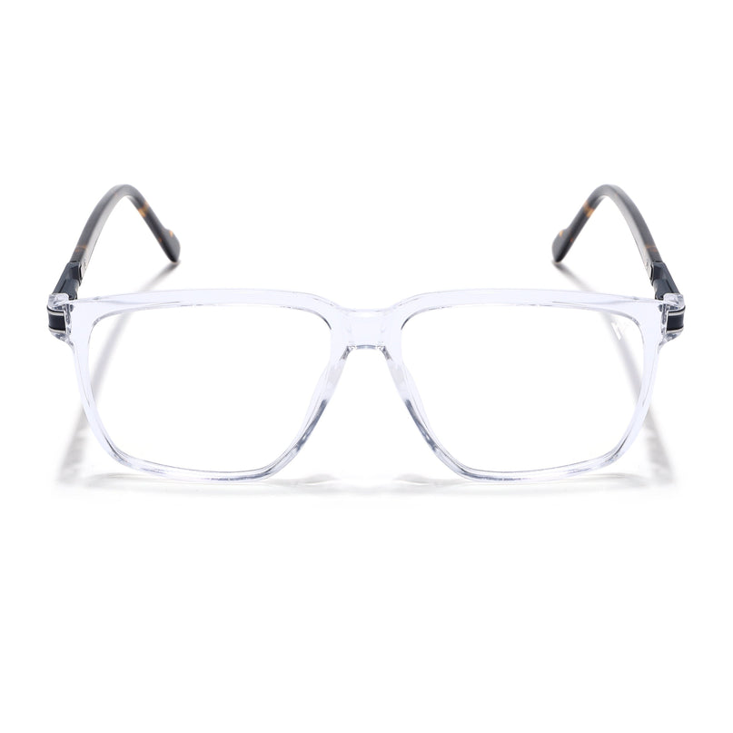 Voyage Transparent Square Eyeglasses for Men & Women (116001FMG6966-C10)