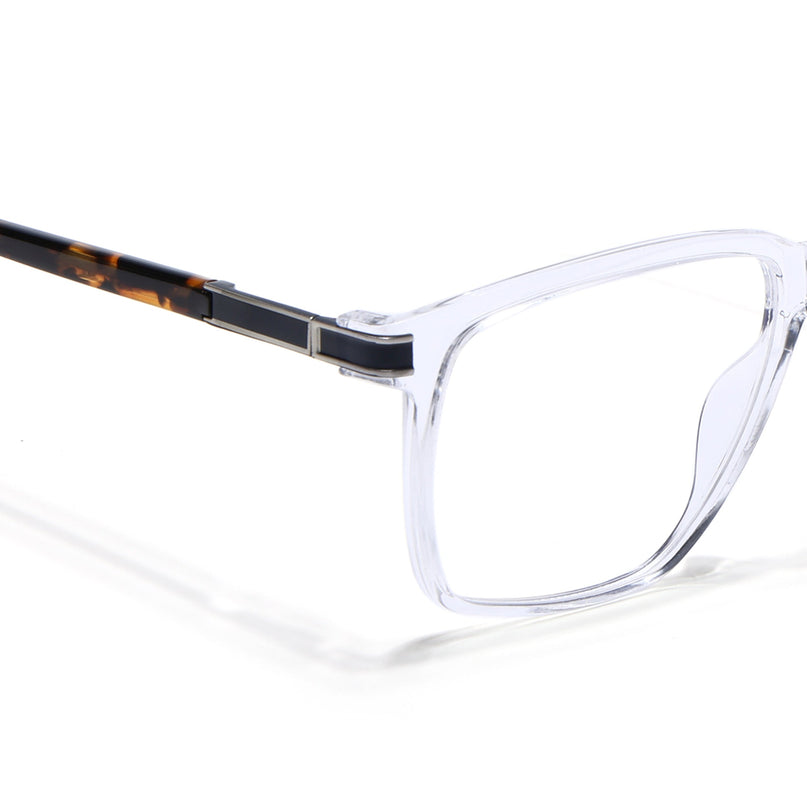 Voyage Transparent Square Eyeglasses for Men & Women (116001FMG6966-C10)