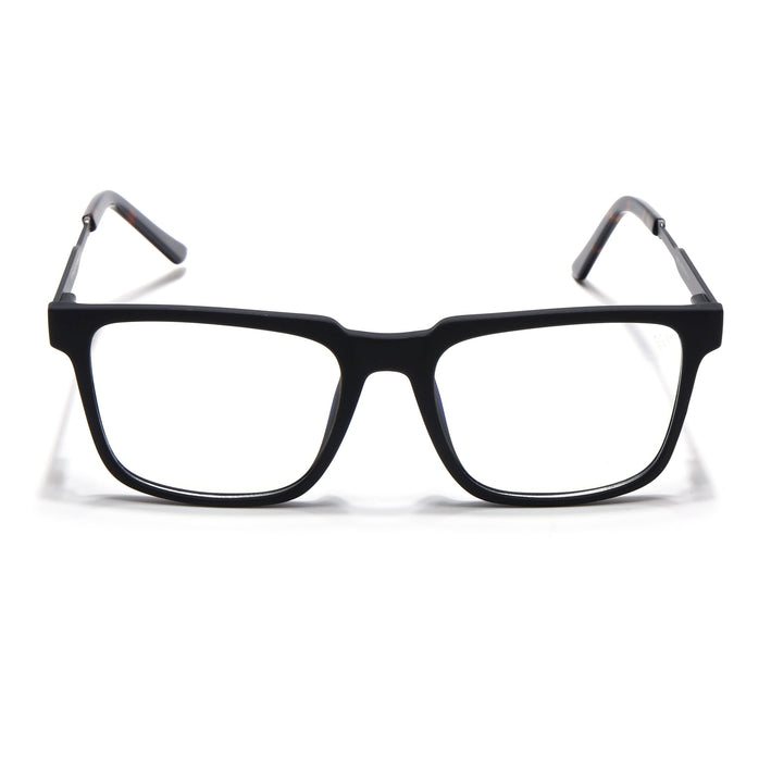 Voyage Matt Black Square Eyeglasses for Men & Women (116002FMG6968-C2)
