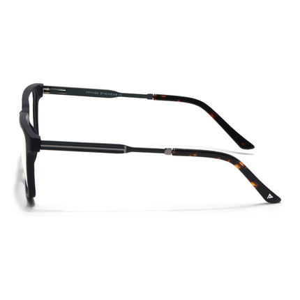 Voyage Matt Black Square Eyeglasses for Men & Women (116002FMG6968-C2)