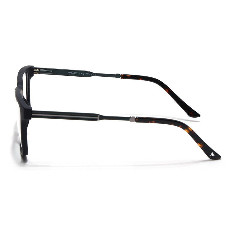 Voyage Matt Black Square Eyeglasses for Men & Women (116002FMG6968-C2)