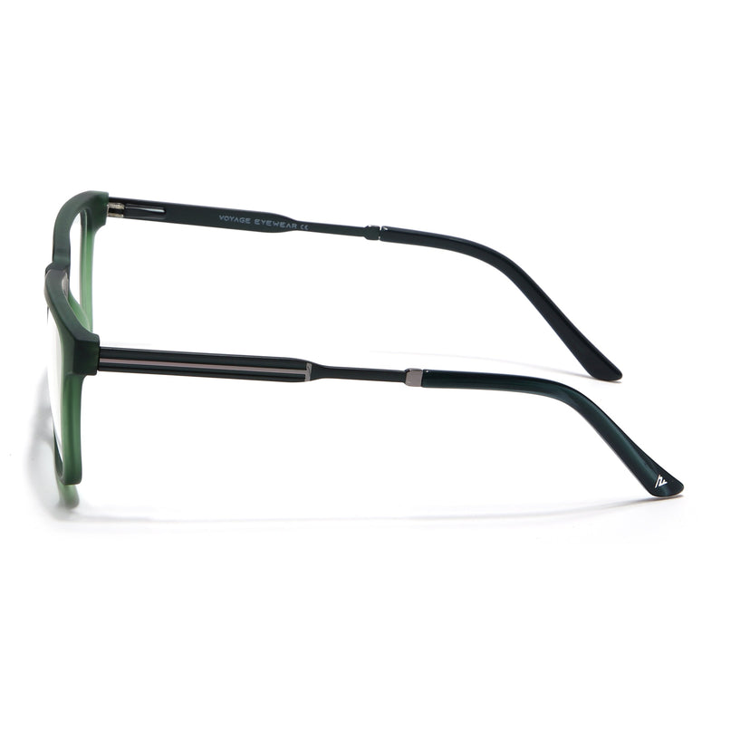 Voyage Green Square Eyeglasses for Men & Women (116002FMG6971-C5)