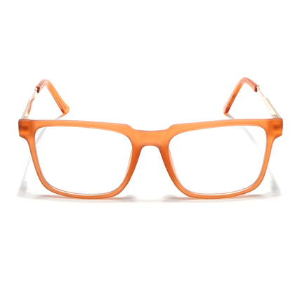 Voyage Orange Square Eyeglasses for Men & Women (116002FMG6972-C6)