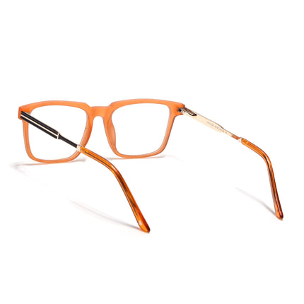 Voyage Orange Square Eyeglasses for Men & Women (116002FMG6972-C6)