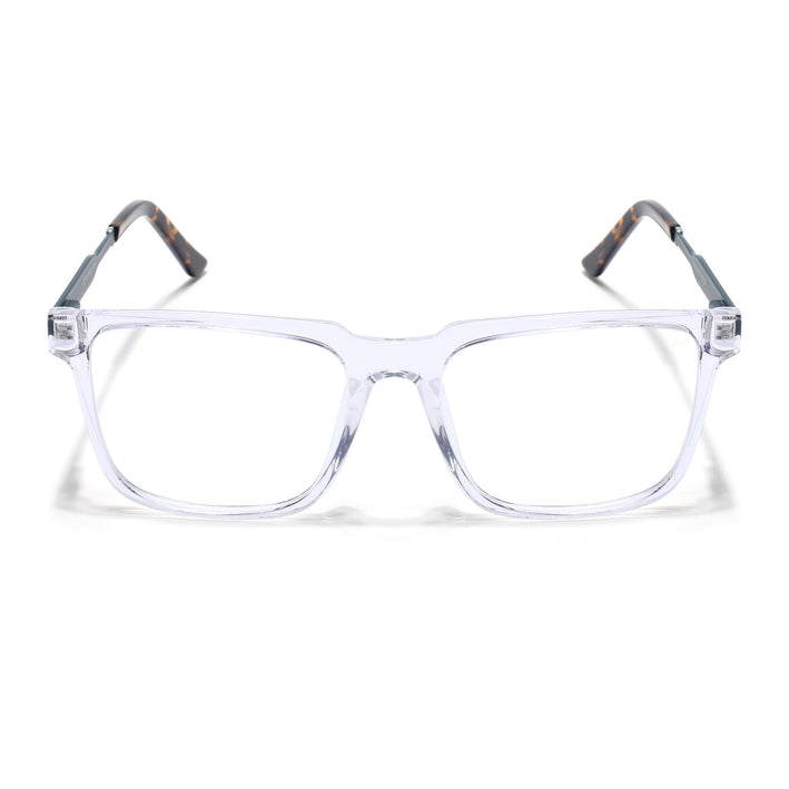 Voyage Transparent Square Eyeglasses for Men & Women (116002FMG6976-C10)