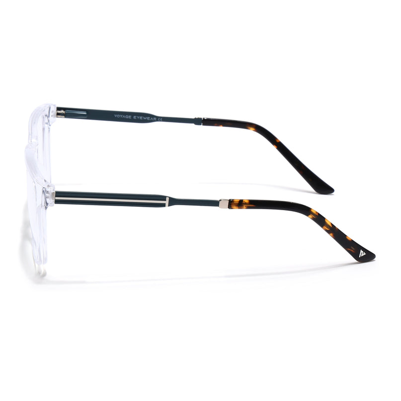 Voyage Transparent Square Eyeglasses for Men & Women (116002FMG6976-C10)