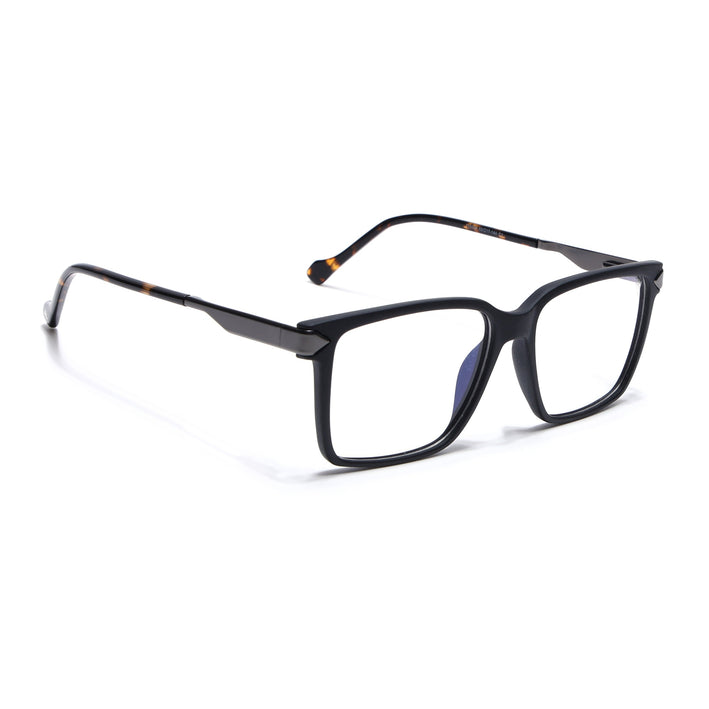 Voyage Matt Black Square Eyeglasses for Men & Women (116004FMG6978-C2)