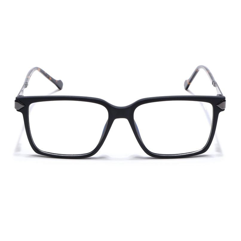 Voyage Matt Black Square Eyeglasses for Men & Women (116004FMG6978-C2)