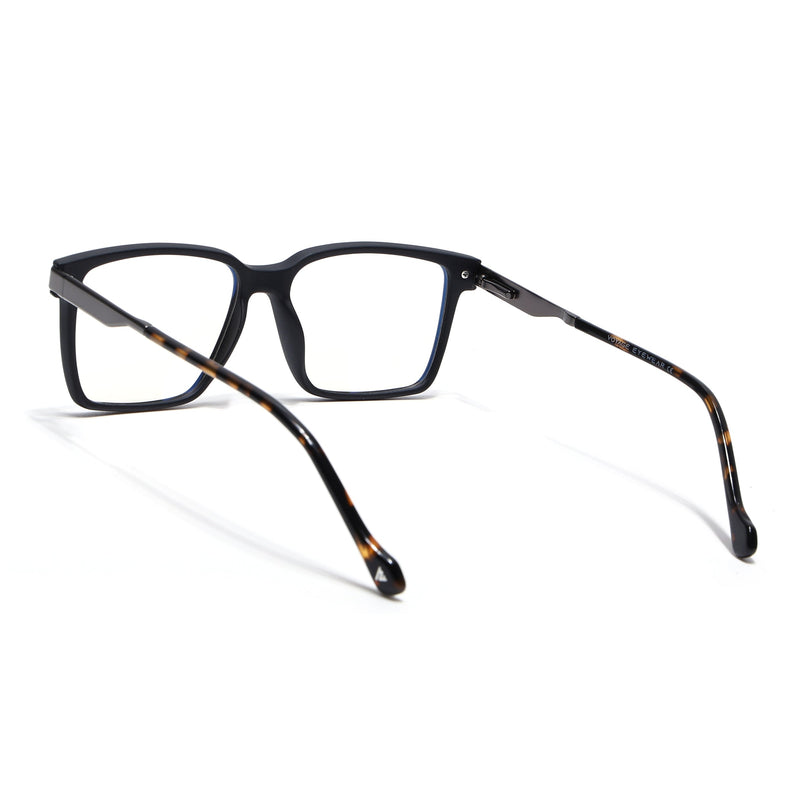 Voyage Matt Black Square Eyeglasses for Men & Women (116004FMG6978-C2)