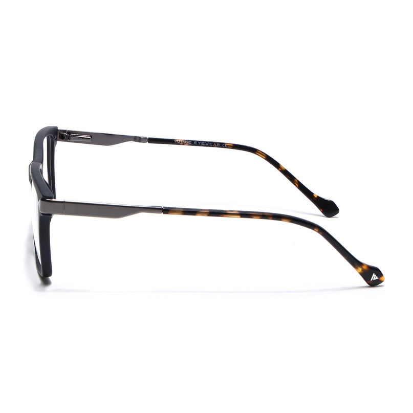 Voyage Matt Black Square Eyeglasses for Men & Women (116004FMG6978-C2)