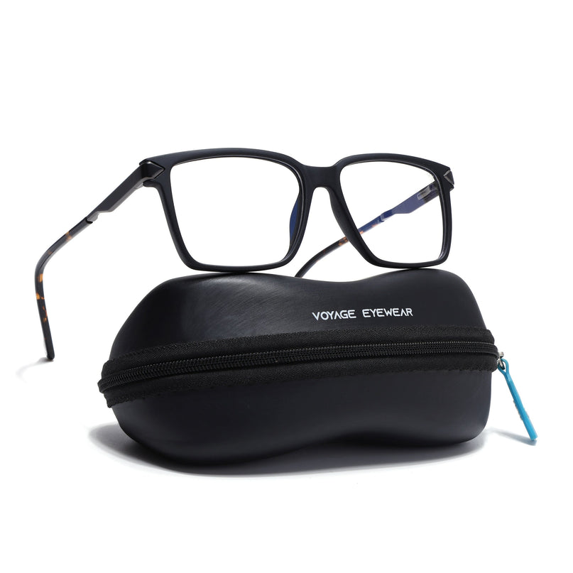Voyage Matt Black Square Eyeglasses for Men & Women (116004FMG6978-C2)