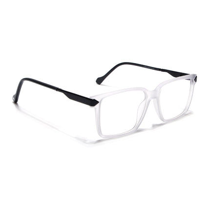 Voyage Matt Grey Square Eyeglasses for Men & Women (116004FMG6980-C4)