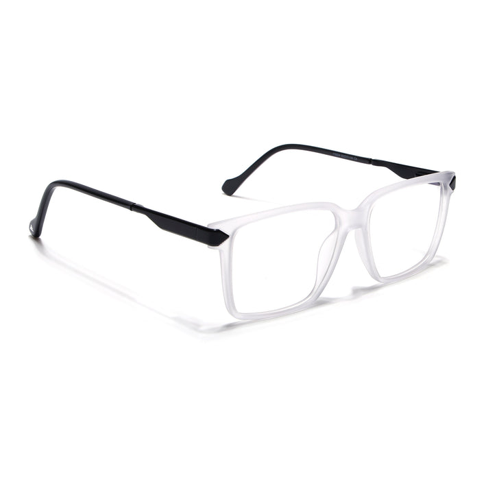 Voyage Matt Grey Square Eyeglasses for Men & Women (116004FMG6980-C4)
