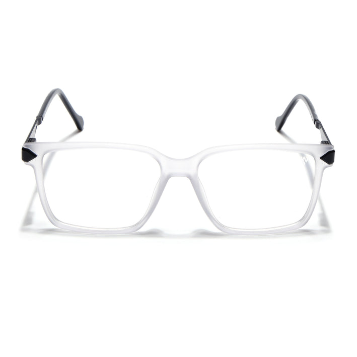 Voyage Matt Grey Square Eyeglasses for Men & Women (116004FMG6980-C4)