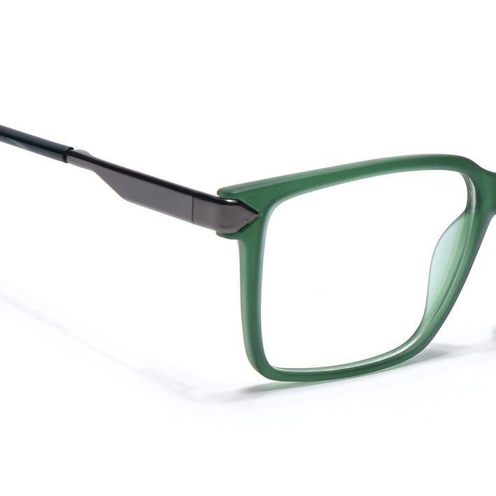 Voyage Green Square Eyeglasses for Men & Women (116004FMG6981-C5)
