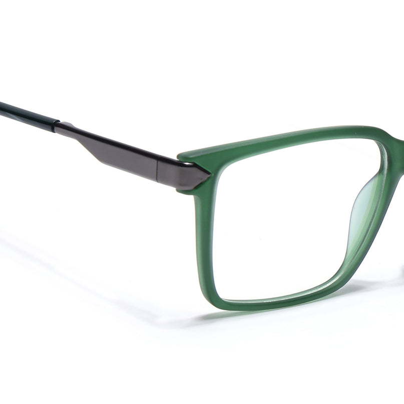 Voyage Green Square Eyeglasses for Men & Women (116004FMG6981-C5)
