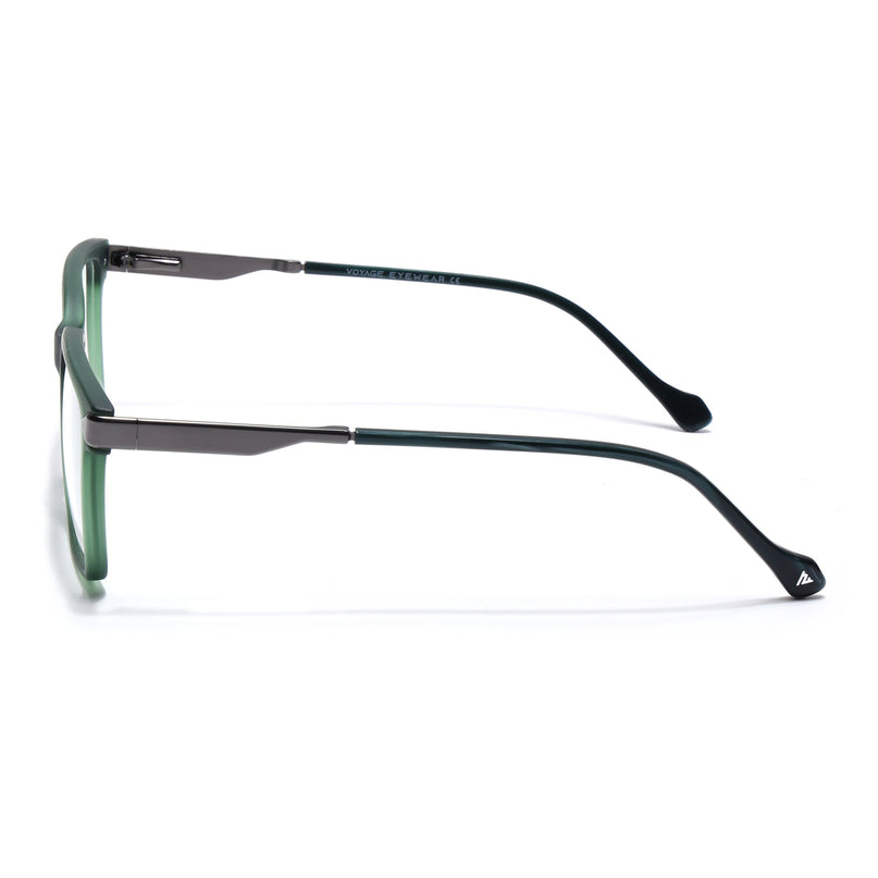 Voyage Green Square Eyeglasses for Men & Women (116004FMG6981-C5)