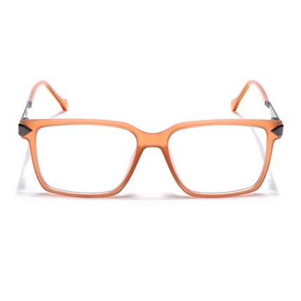 Voyage Orange Square Eyeglasses for Men & Women (116004FMG6982-C6)