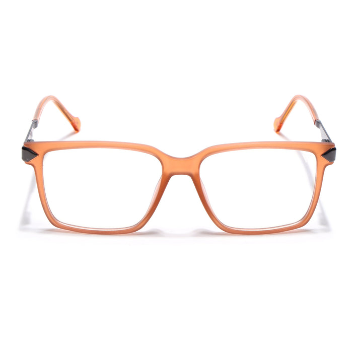 Voyage Orange Square Eyeglasses for Men & Women (116004FMG6982-C6)