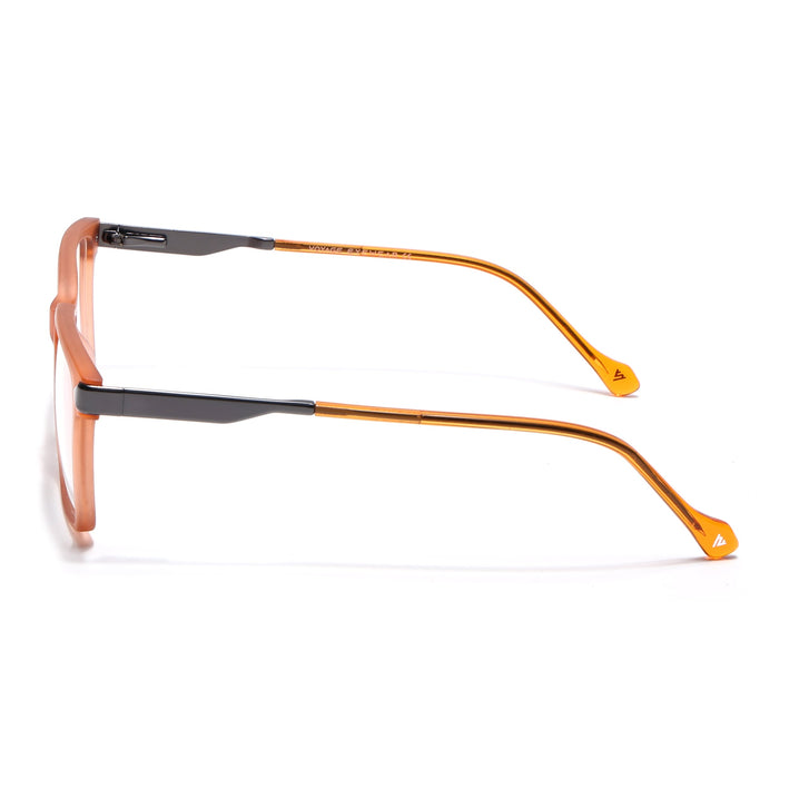 Voyage Orange Square Eyeglasses for Men & Women (116004FMG6982-C6)