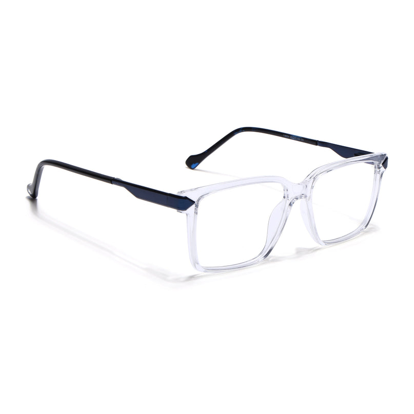 Voyage Transparent Square Eyeglasses for Men & Women (116004FMG6986-C10)