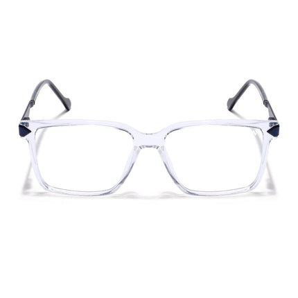 Voyage Transparent Square Eyeglasses for Men & Women (116004FMG6986-C10)