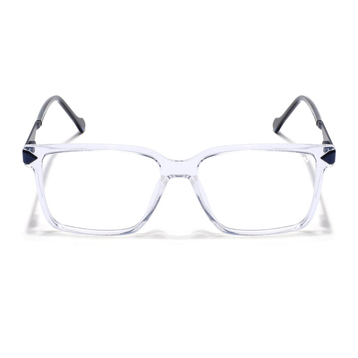 Voyage Transparent Square Eyeglasses for Men & Women (116004FMG6986-C10)