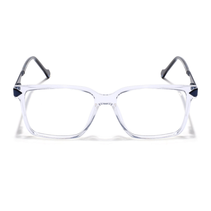 Voyage Transparent Square Eyeglasses for Men & Women (116004FMG6986-C10)