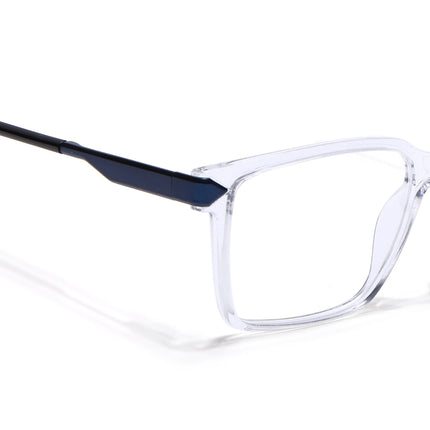 Voyage Transparent Square Eyeglasses for Men & Women (116004FMG6986-C10)
