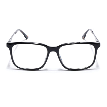 Voyage Shine Black Square Eyeglasses for Men & Women (116005FMG6987-C1)