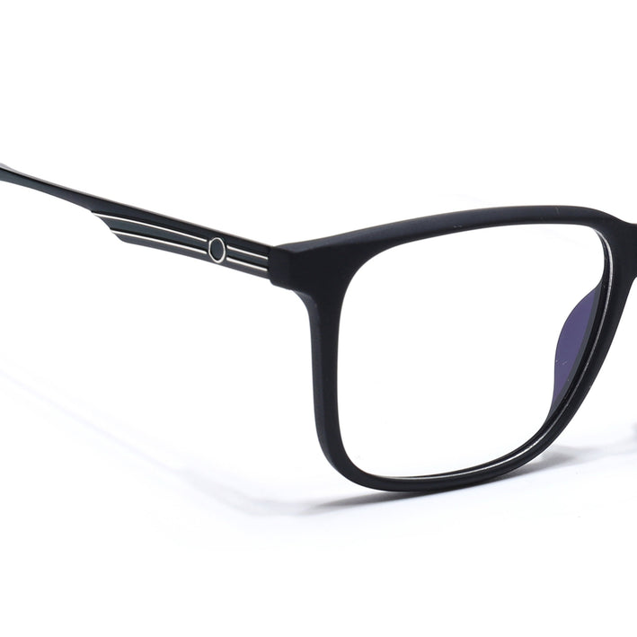 Voyage Matt Black Square Eyeglasses for Men & Women (116005FMG6988-C2)