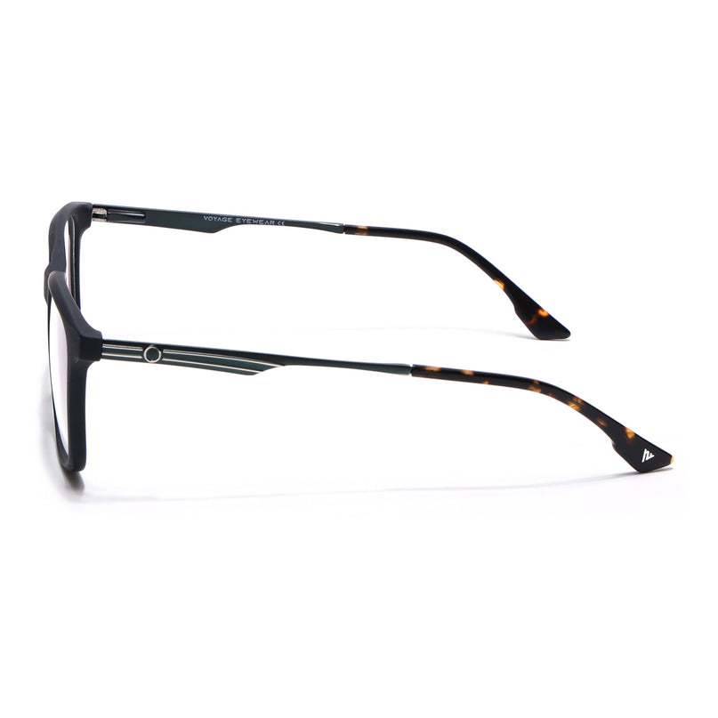 Voyage Matt Black Square Eyeglasses for Men & Women (116005FMG6988-C2)