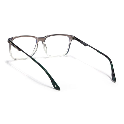 Voyage Grey & Clear Square Eyeglasses for Men & Women (116005FMG6989-C3)