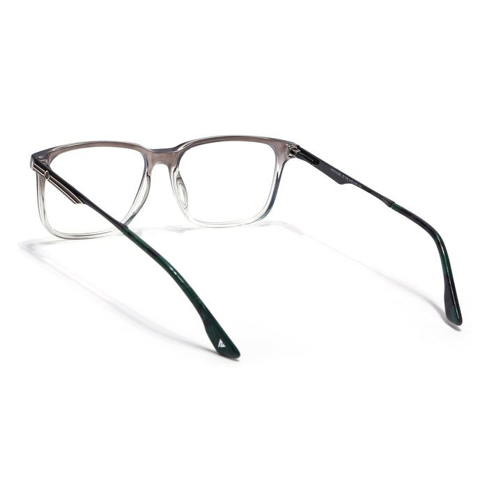 Voyage Grey & Clear Square Eyeglasses for Men & Women (116005FMG6989-C3)