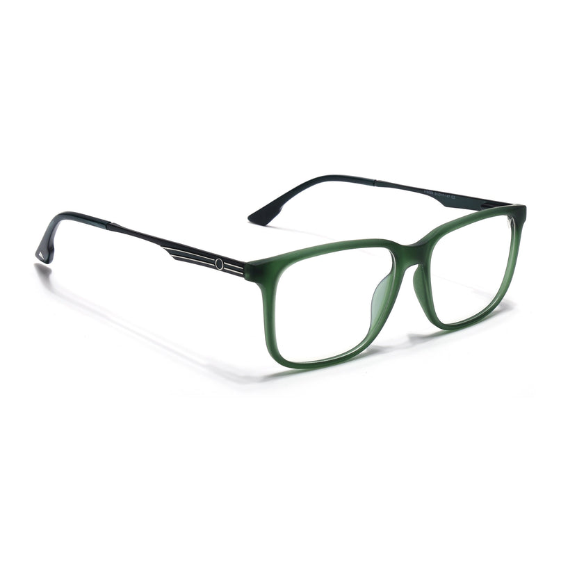 Voyage Green Square Eyeglasses for Men & Women (116005FMG6991-C5)
