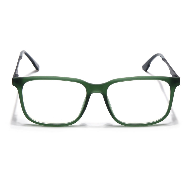 Voyage Green Square Eyeglasses for Men & Women (116005FMG6991-C5)