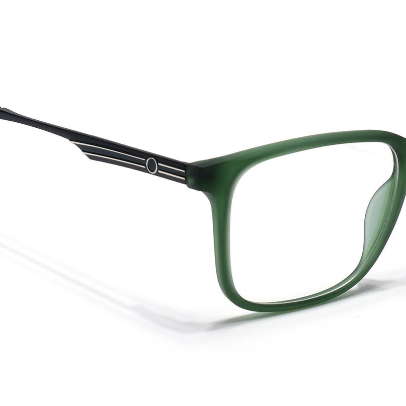 Voyage Green Square Eyeglasses for Men & Women (116005FMG6991-C5)
