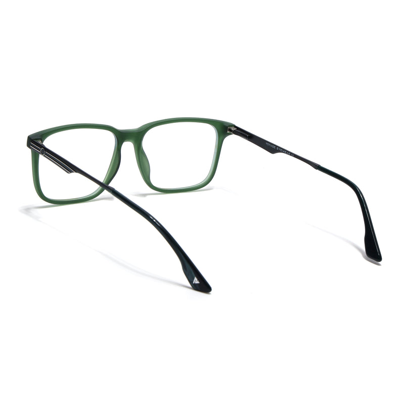 Voyage Green Square Eyeglasses for Men & Women (116005FMG6991-C5)