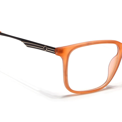 Voyage Orange Square Eyeglasses for Men & Women (116005FMG6992-C6)