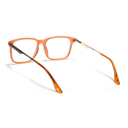 Voyage Orange Square Eyeglasses for Men & Women (116005FMG6992-C6)