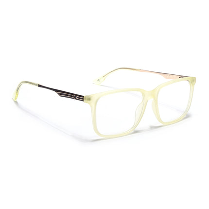Voyage Light Yellow Square Eyeglasses for Men & Women (116005FMG6993-C7)