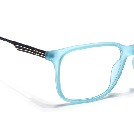 Voyage Sea Blue Square Eyeglasses for Men & Women (116005FMG6994-C8)