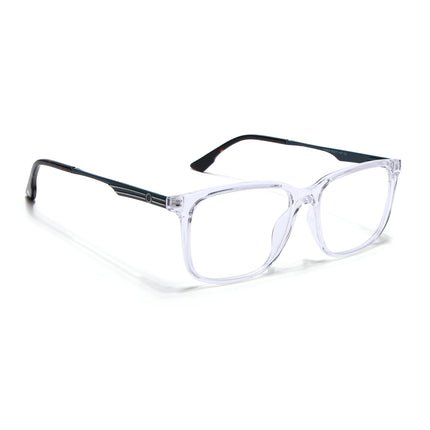 Voyage Transparent Square Eyeglasses for Men & Women (116005FMG6996-C10)