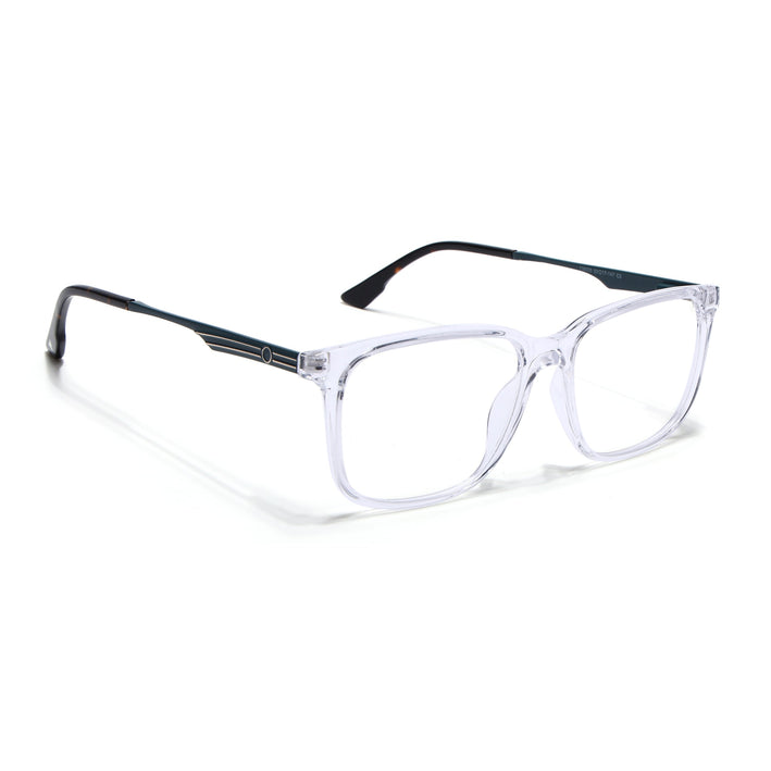 Voyage Transparent Square Eyeglasses for Men & Women (116005FMG6996-C10)